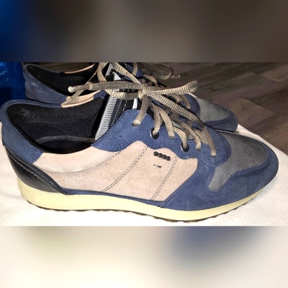 Ecco Astir Lace Up Suede Leather Sneakers Shoes Men's EU 43 or US 9 or 9.5 - Picture 4 of 13